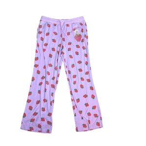 Strawberry Shortcake Pink Strawberry Drawstring Pajama Pants